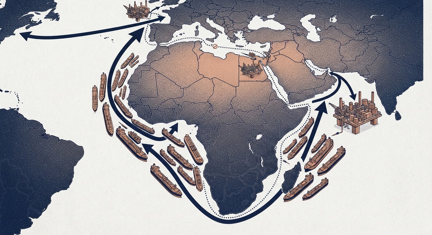 Saudi crude rerouting could require 36-40 extra VLCCs as transfer hubs fill